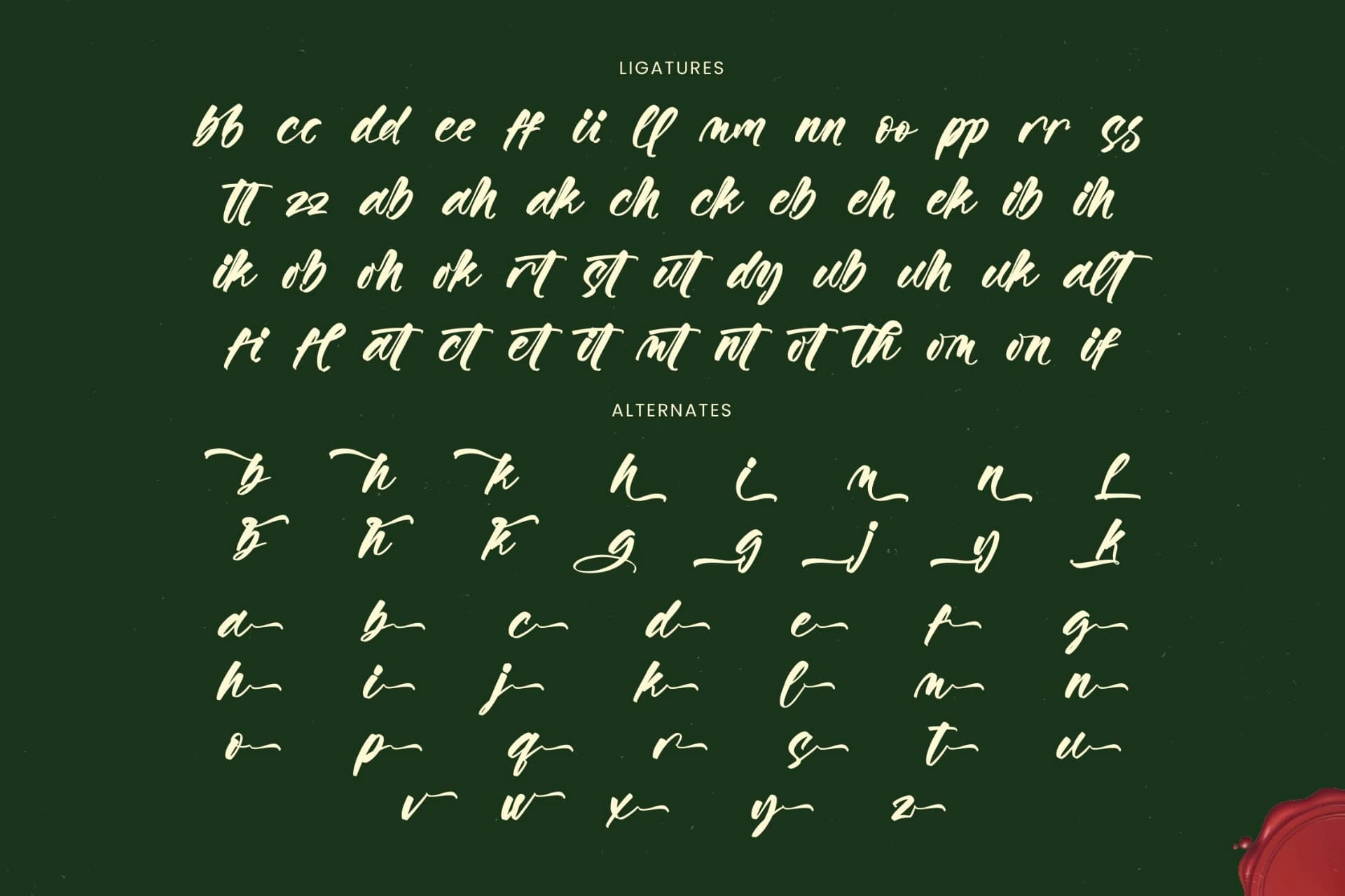 Preview 19 for Vaughn Daniel - Bold Handwritten Font
