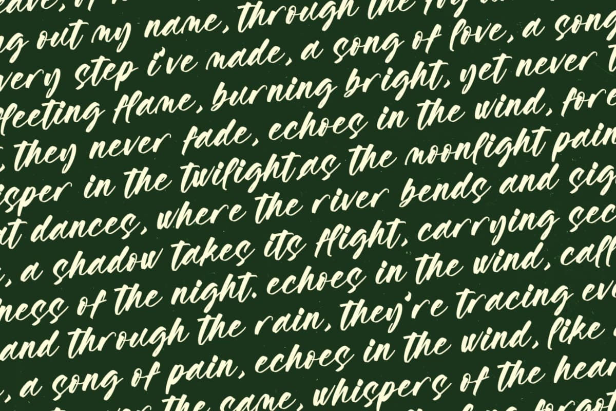 Vaughn Daniel - Bold Handwritten Font font preview 16