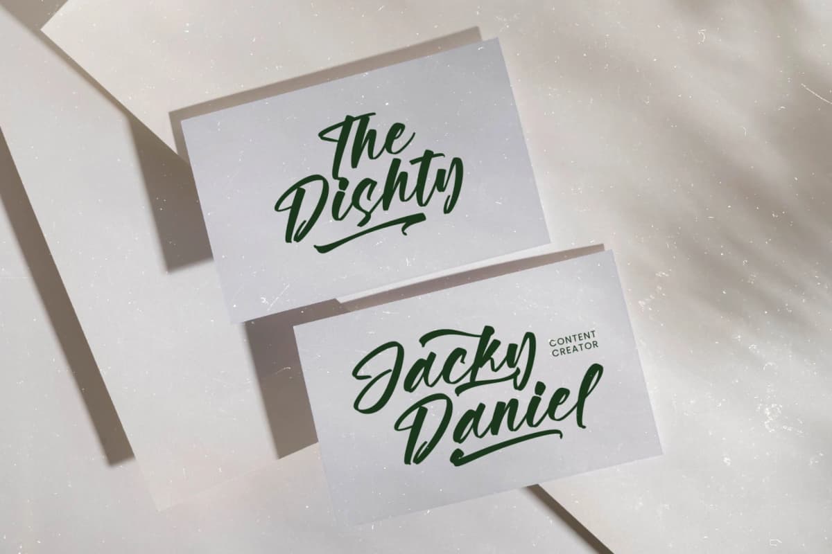 Vaughn Daniel - Bold Handwritten Font font preview 12