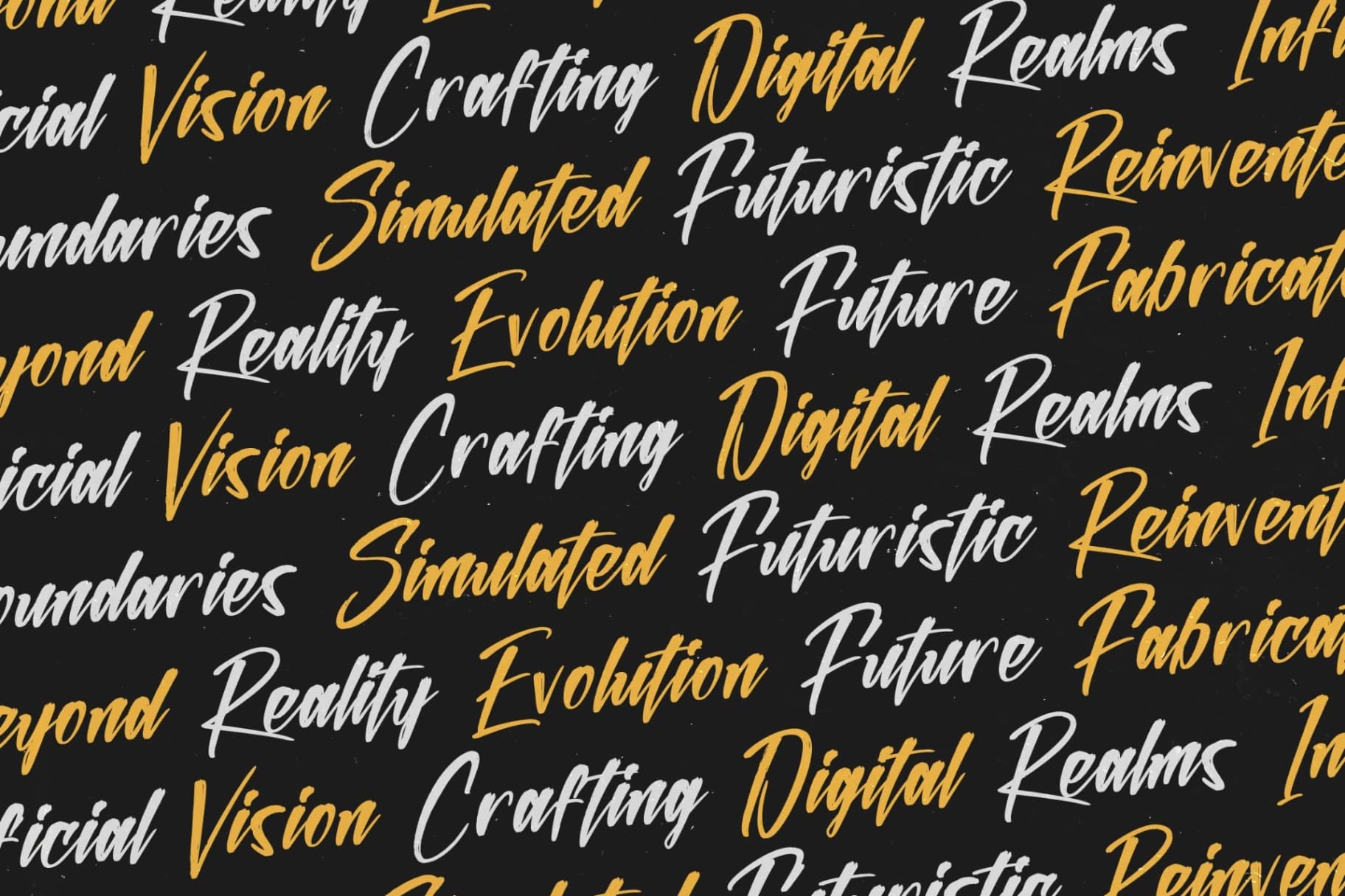 Preview 13 for Sinthetic Virtual - Modern Brush Font