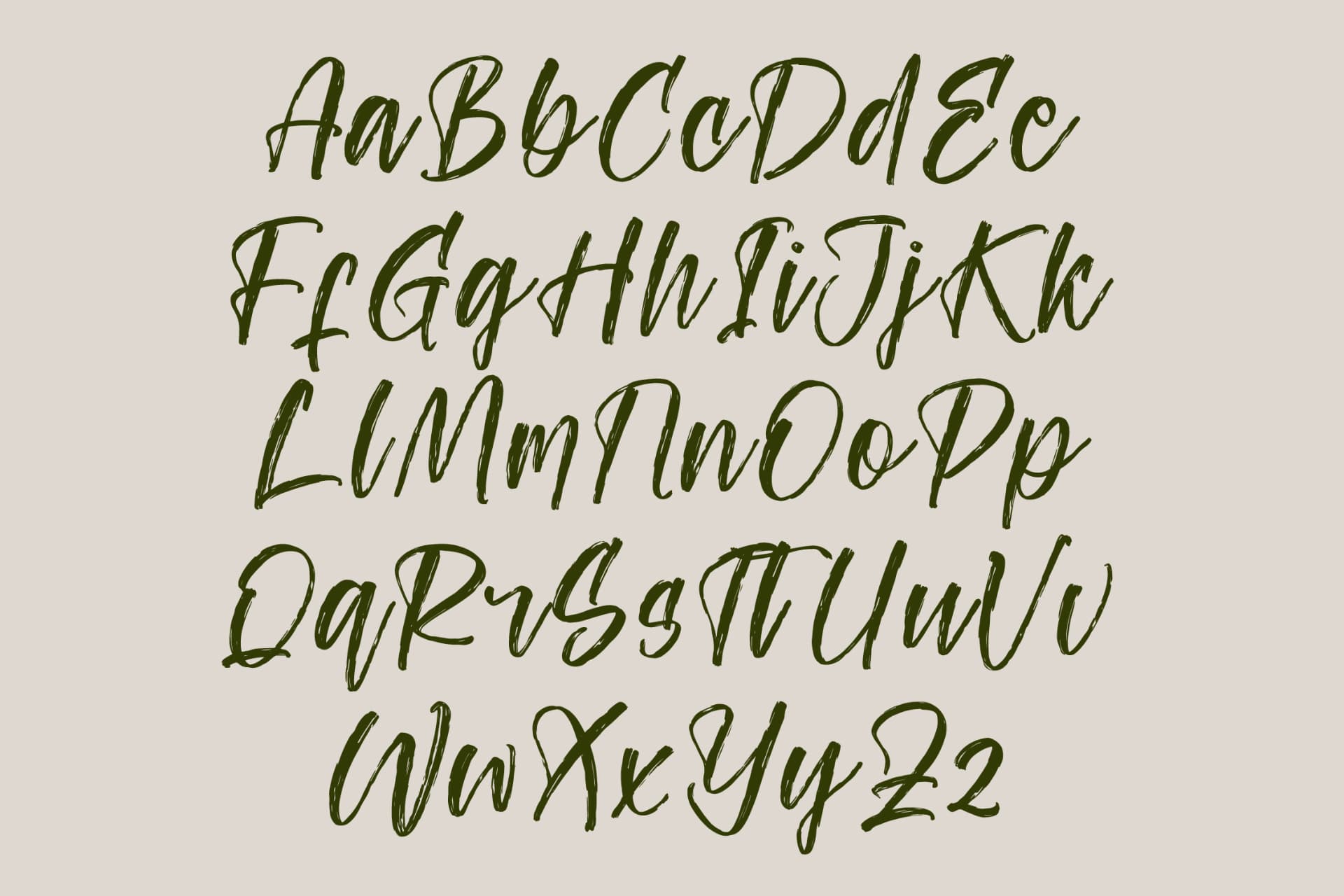 Preview 14 for Ungkar Scripta - Modern Brush Font