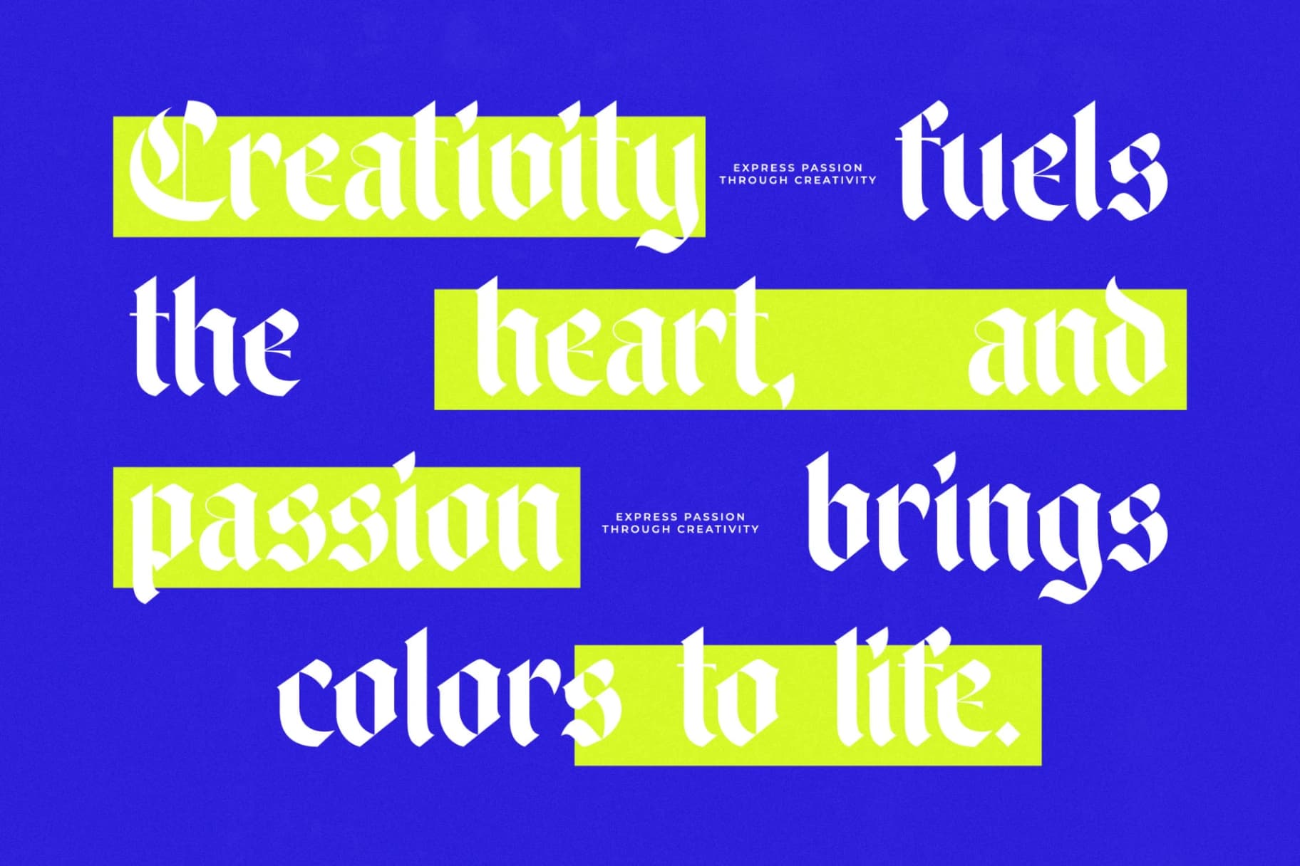 Preview 2 for Wilfred Knights - Blackletter Serif Font