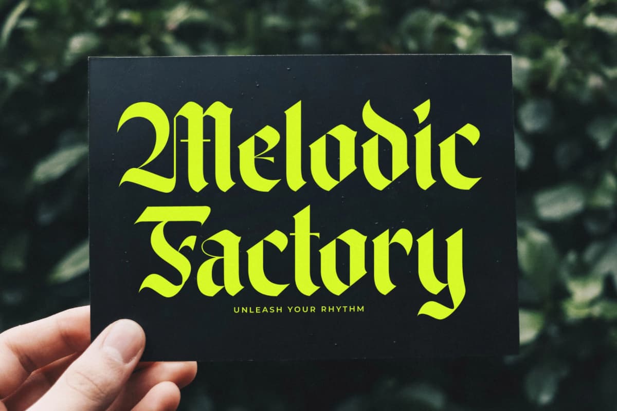 Wilfred Knights - Blackletter Serif Font font preview 9