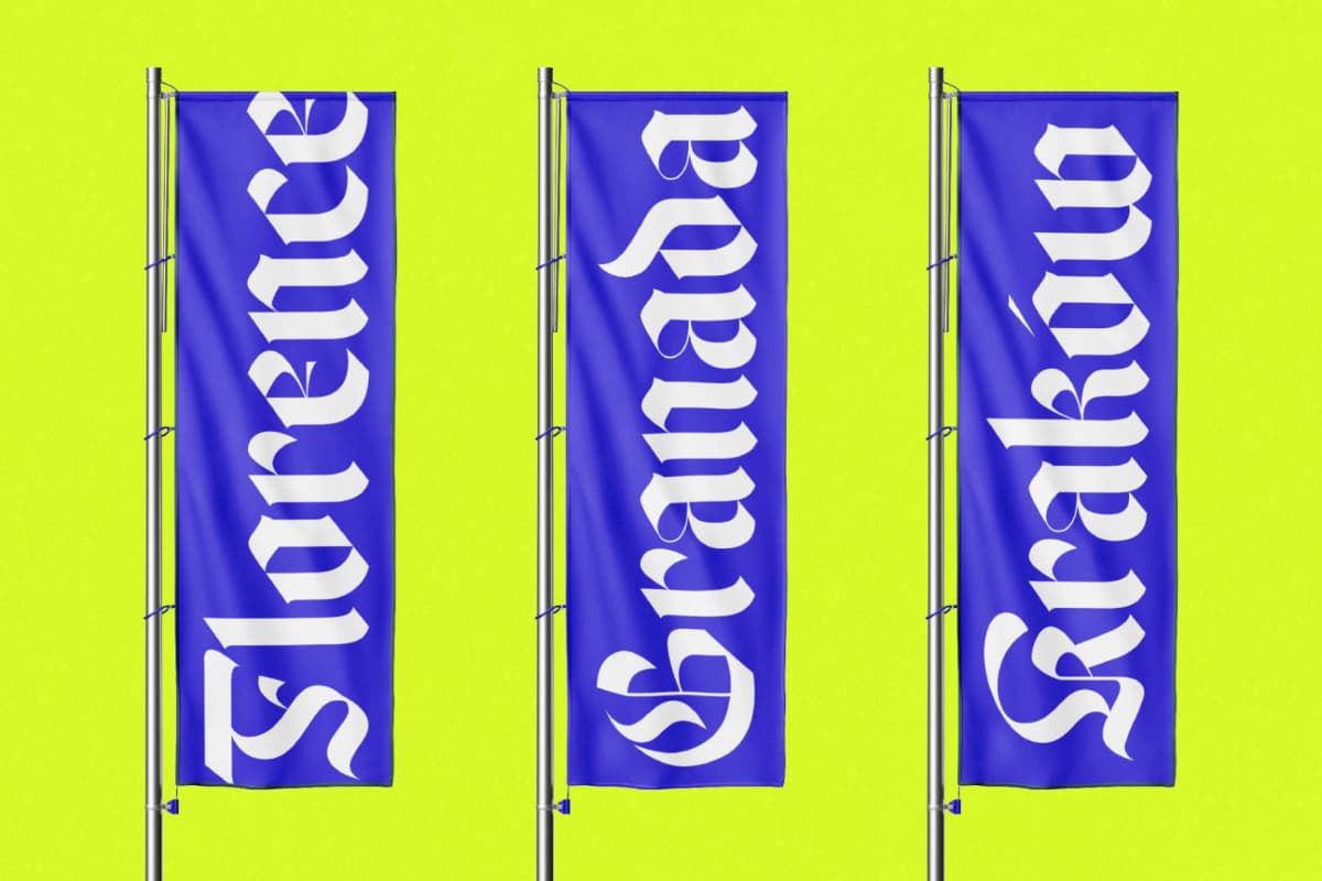 Wilfred Knights - Blackletter Serif Font font preview 13