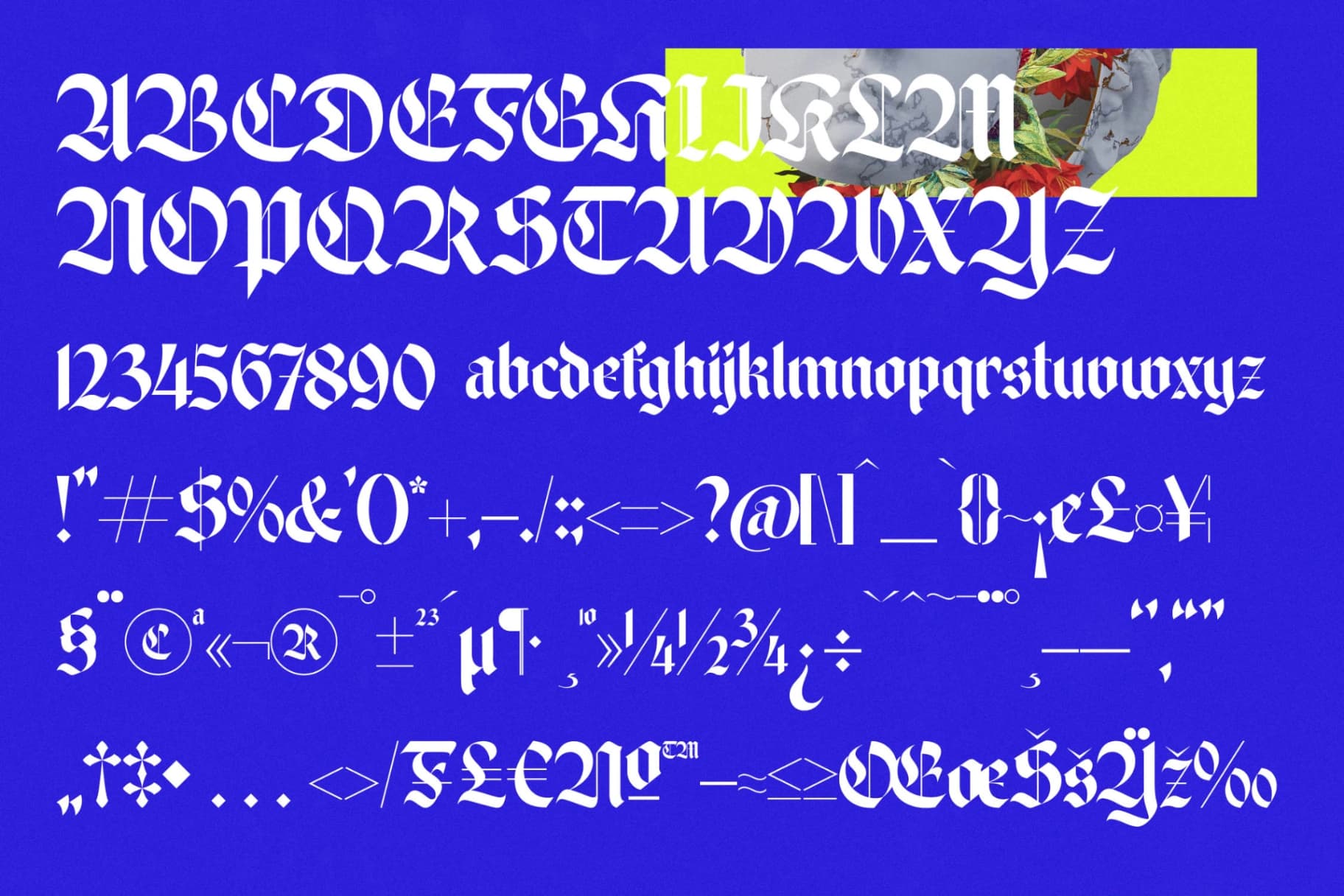Preview 18 for Wilfred Knights - Blackletter Serif Font