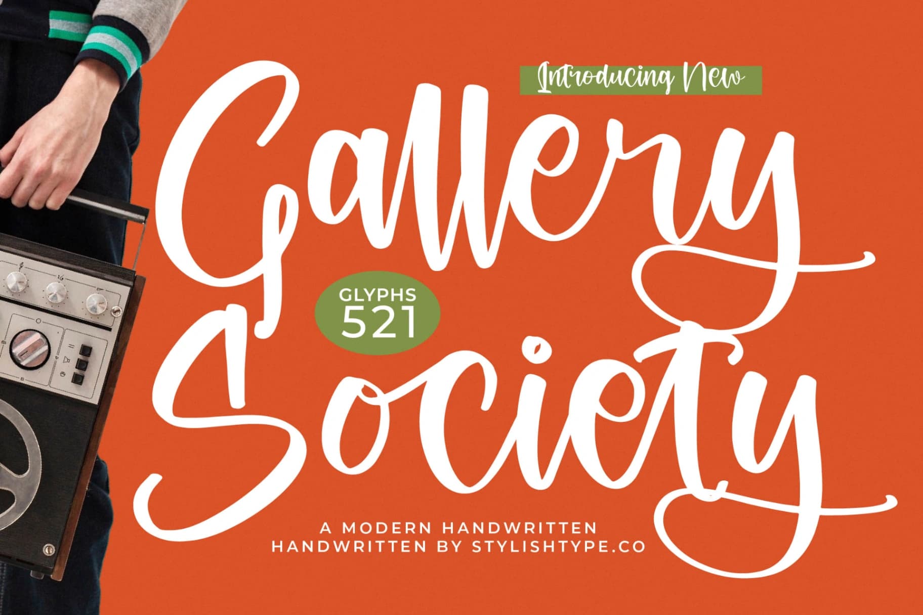Preview of Gallery Society - Modern Handwritten font