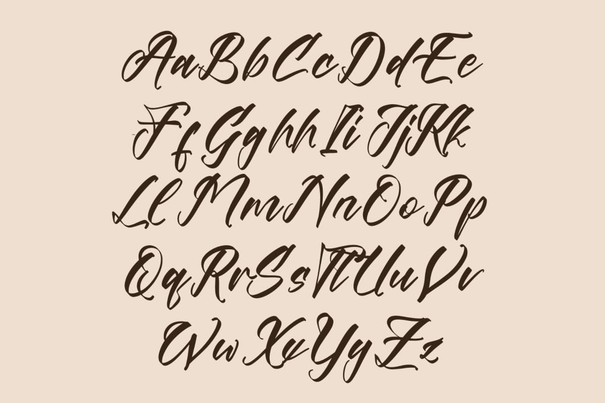 Players Climber - Modern Handwritten Font font preview 16