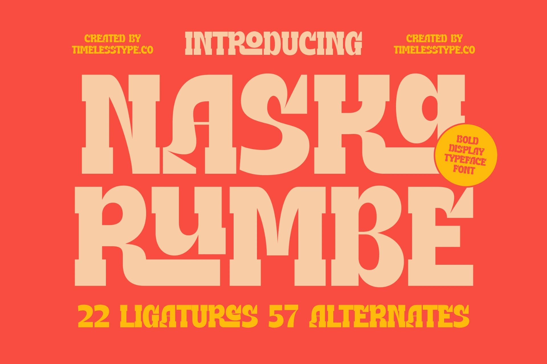Preview of Naska Rumbe - Bold Display Font font