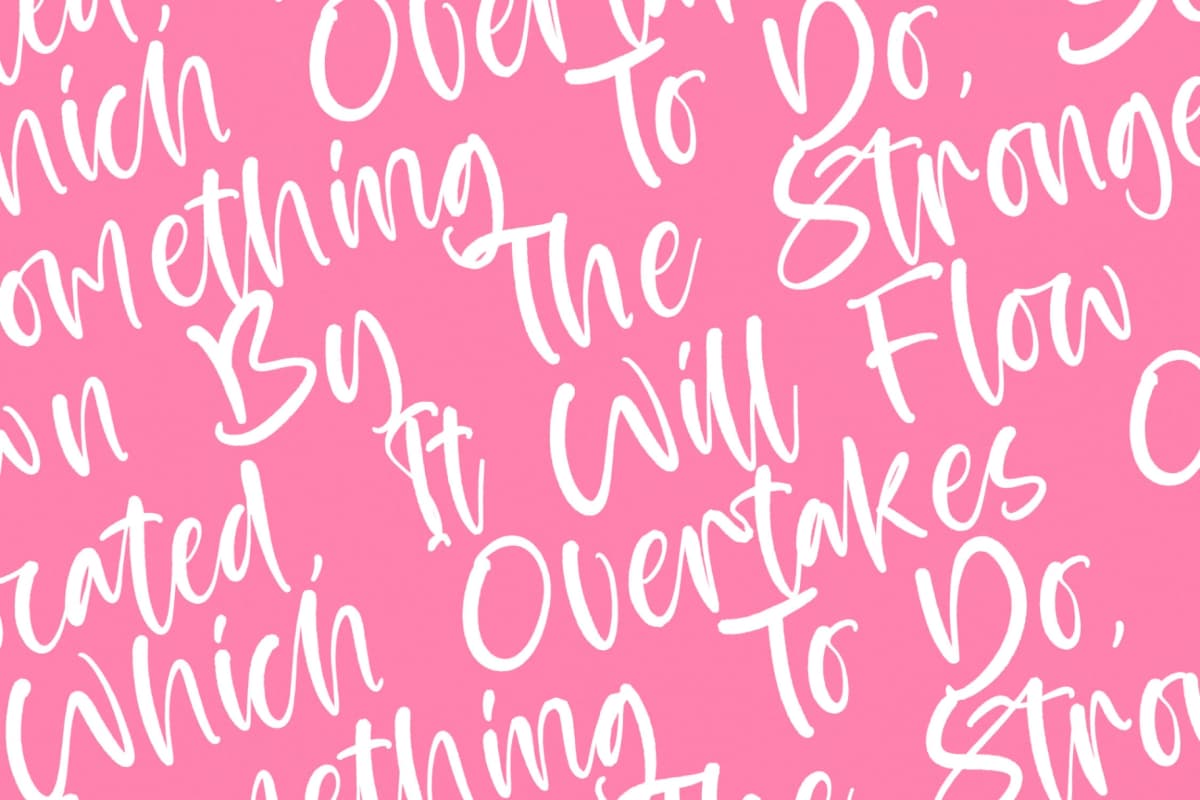 Apricot Bubbles - Modern Handwritten Font font preview 9