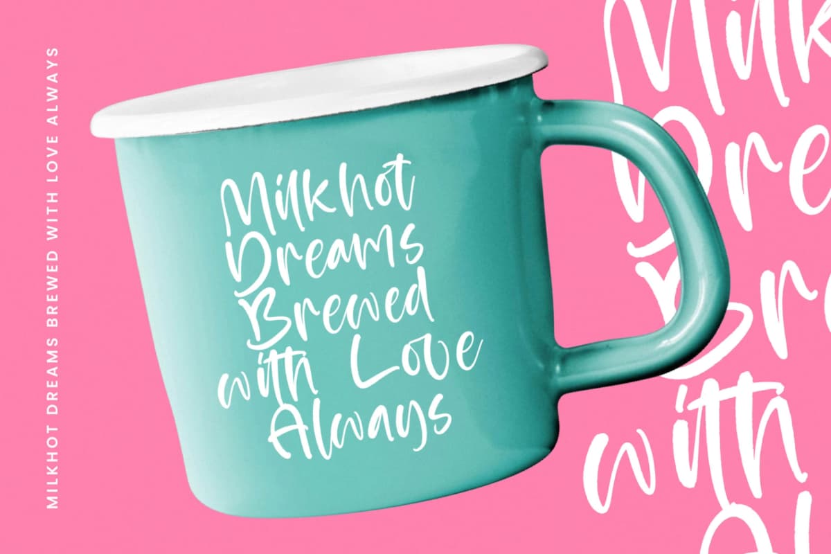 Apricot Bubbles - Modern Handwritten Font font preview 16