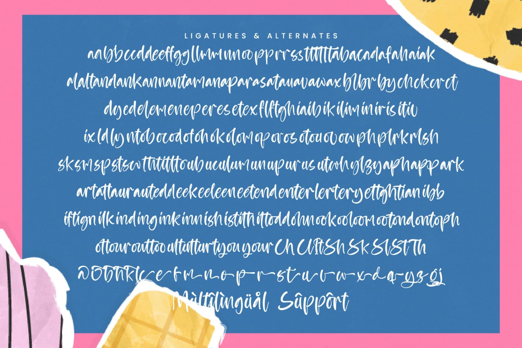 Preview 19 for Apricot Bubbles - Modern Handwritten Font