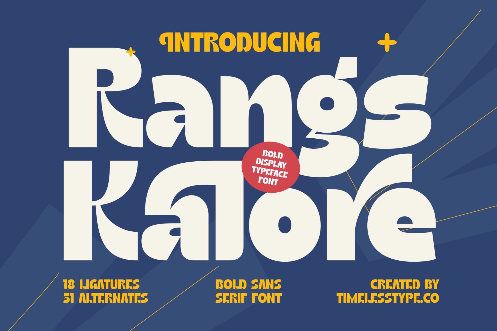 Preview 1 for Rangs Kalore - Bold Sans Serif Font