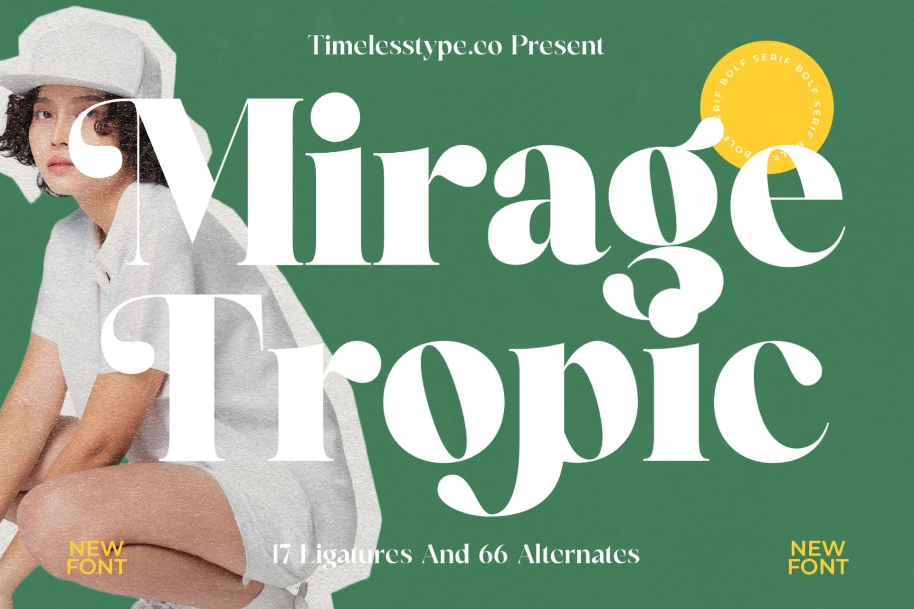 Preview of Mirage Tropic - Modern Serif Font font