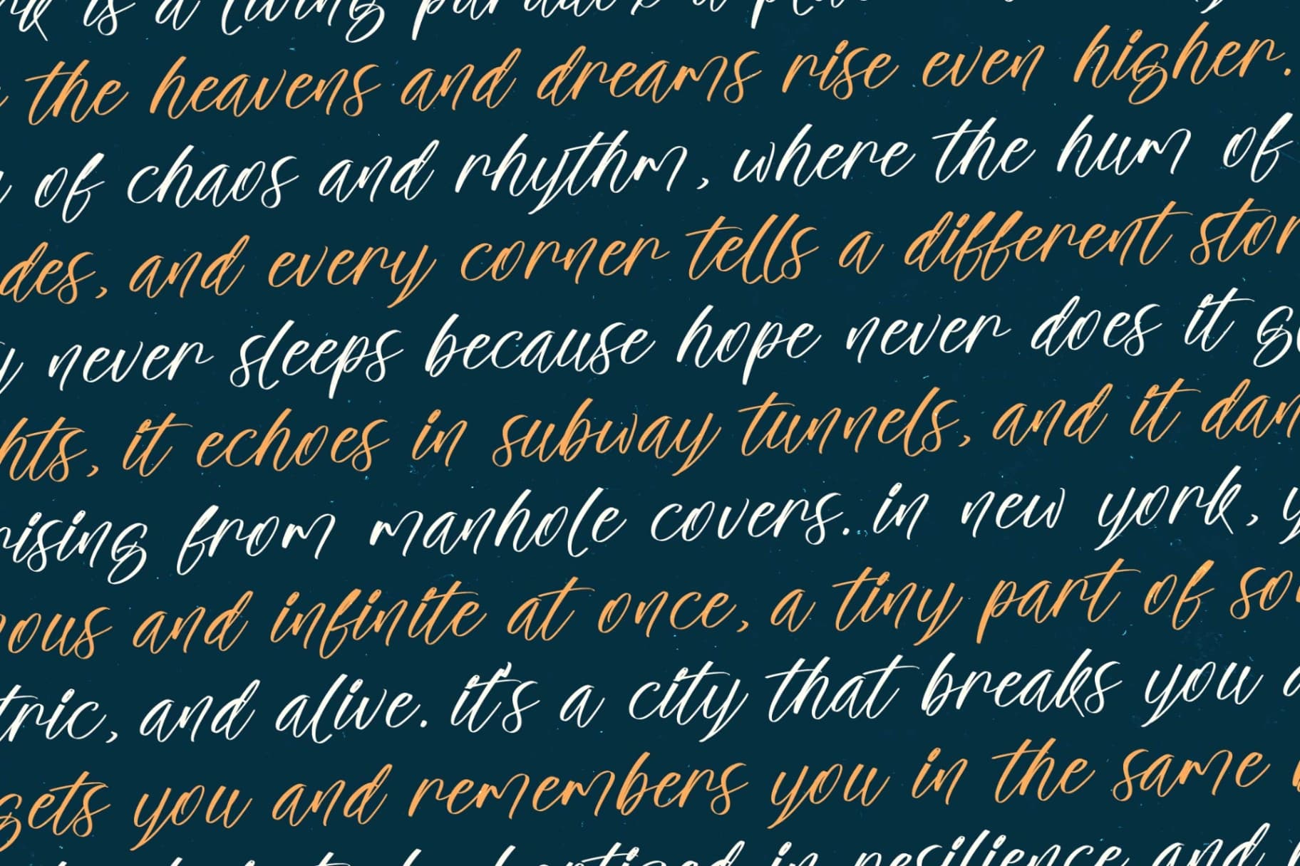 Preview 13 for The Newyork - Bold Handwritten Font
