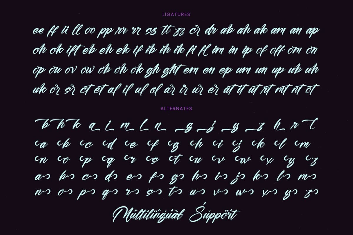 Preview 19 for Humble Blash - Bold Handwritten Font