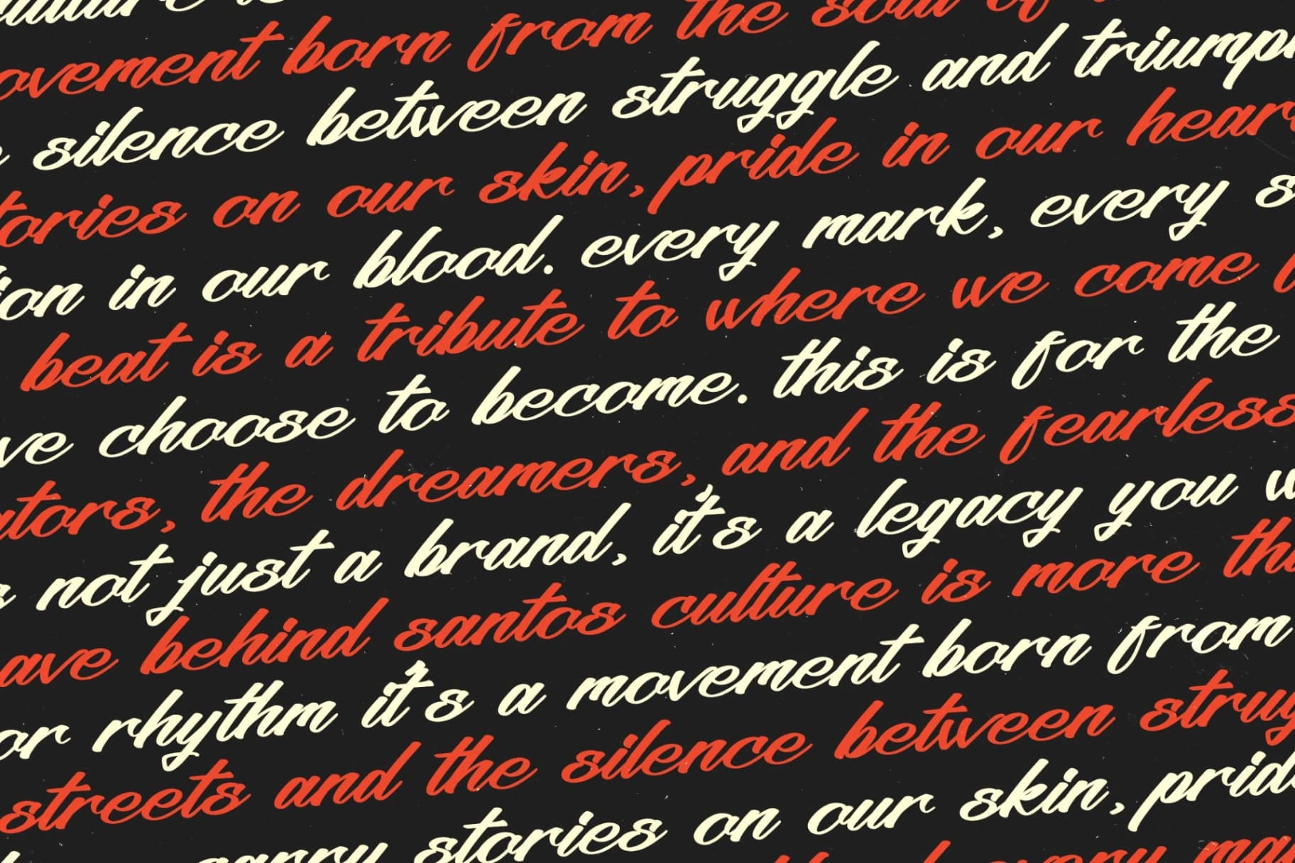 Preview 13 for Santos Kulture - Modern Calligraphy Font