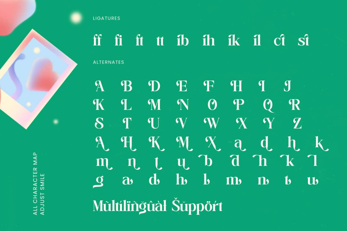 Adjust Smile - Bold Tall Serif Display Font font preview 19