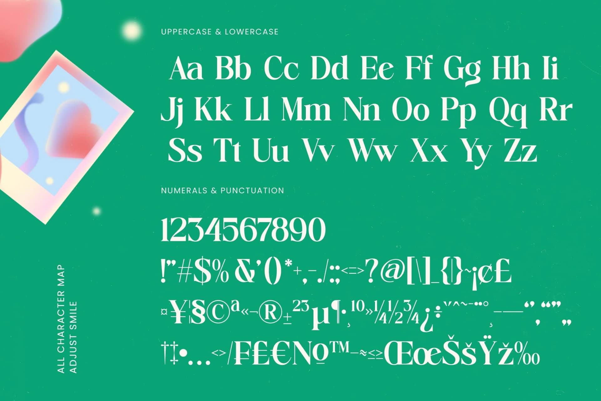Preview 18 for Adjust Smile - Bold Tall Serif Display Font
