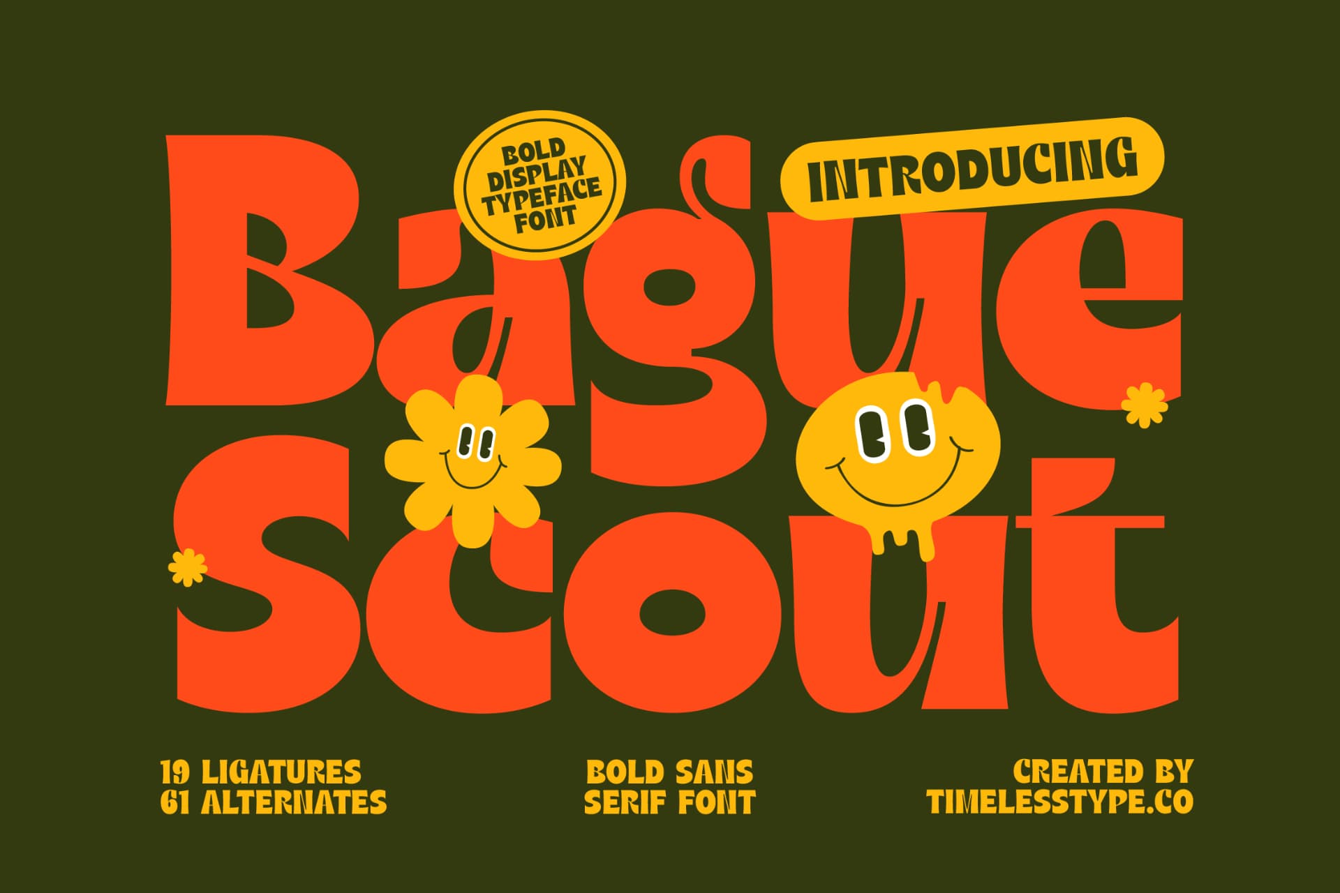Preview 1 for Bague Scout - Bold Sans Serif Font