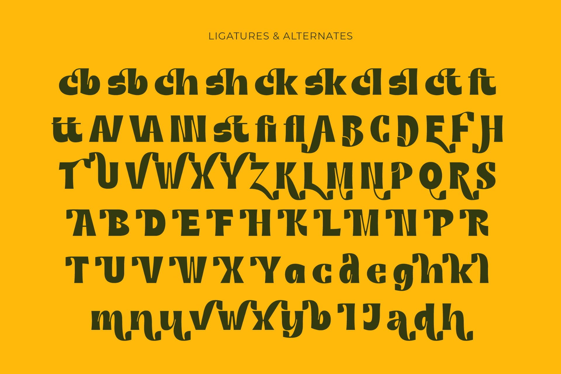 Preview 18 for Bague Scout - Bold Sans Serif Font