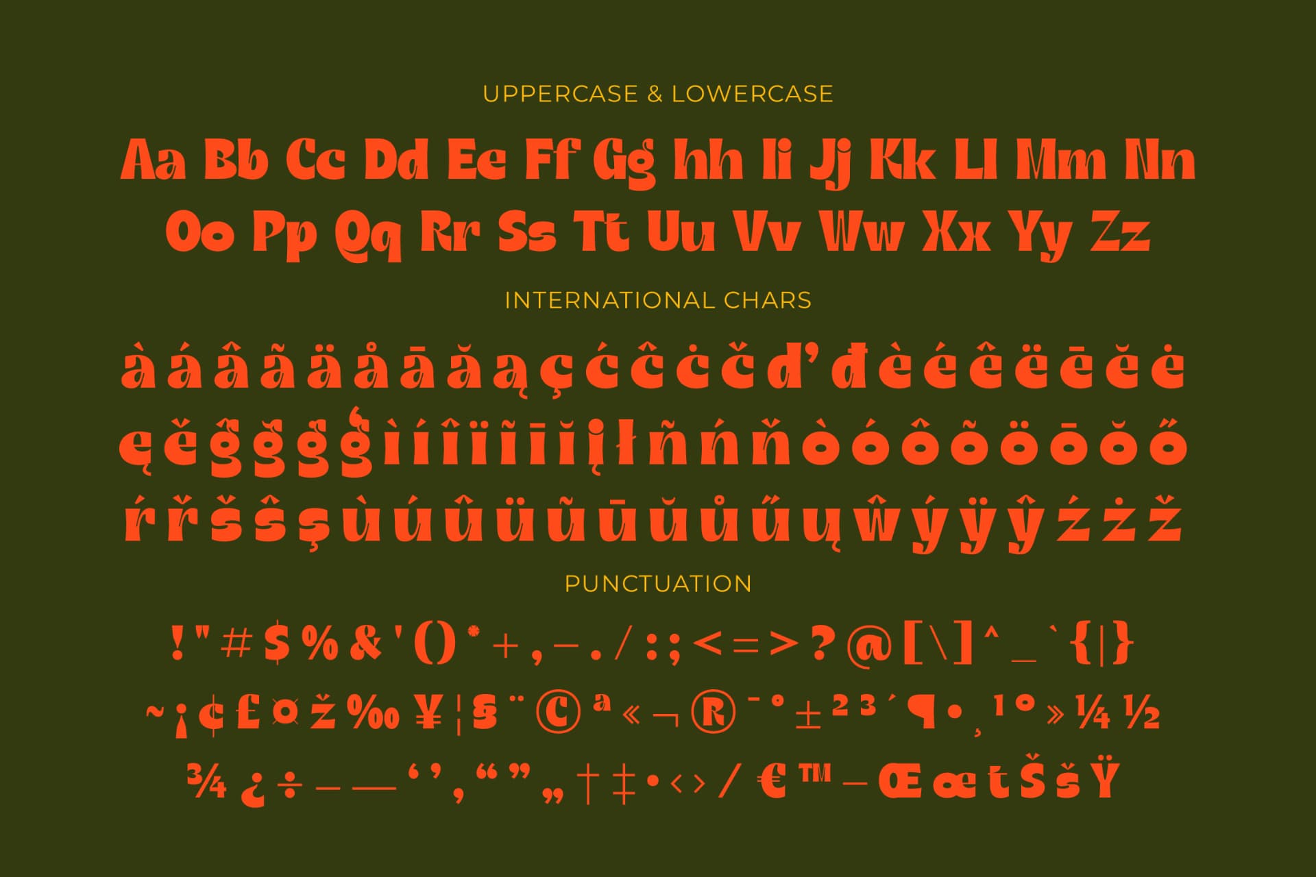 Preview 19 for Bague Scout - Bold Sans Serif Font