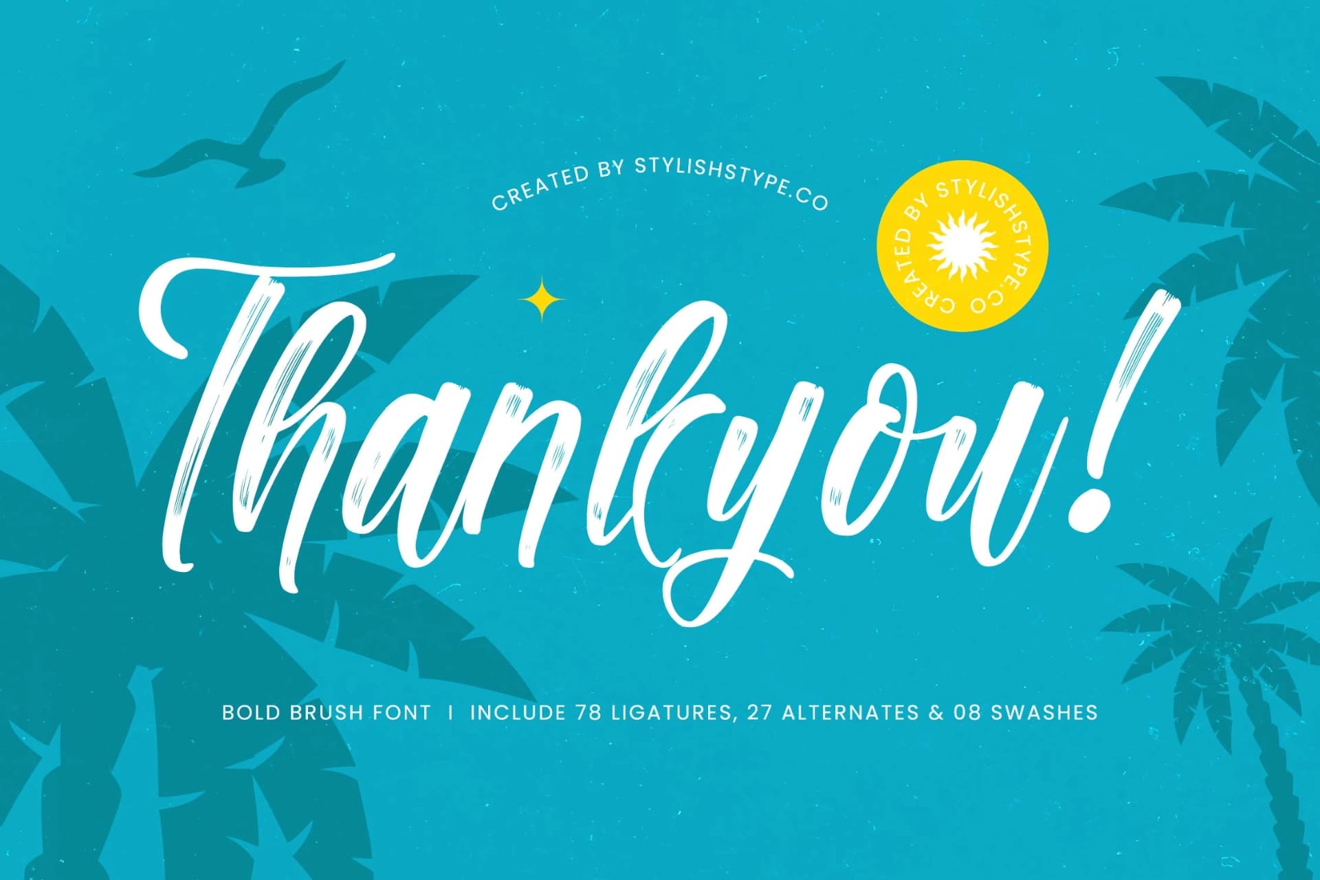 Preview 20 for Paradise Holistay - Bold Brush Font