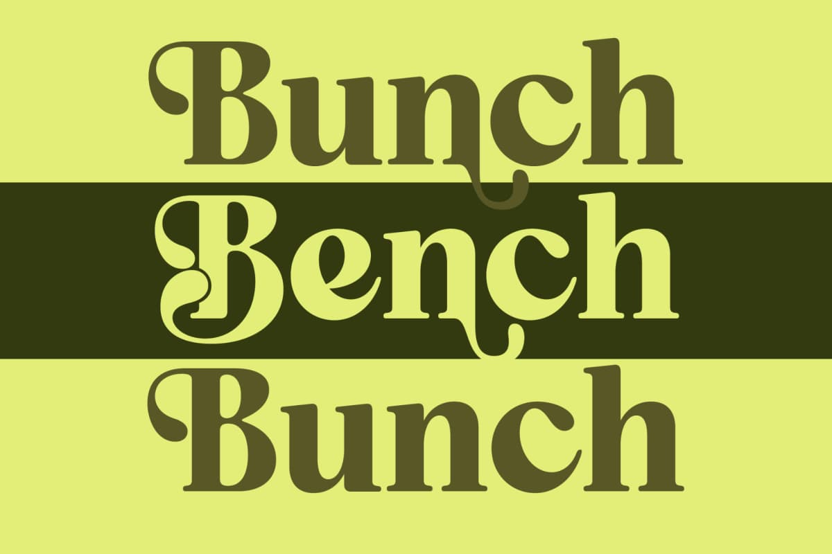 Repag Bayoe - Bold Restro Serif Font font preview 14