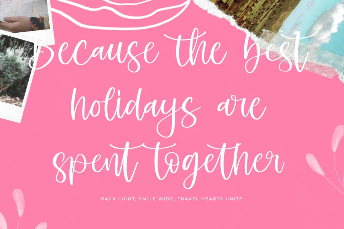 Shelter Melody - Handwritten Script Font font preview 11