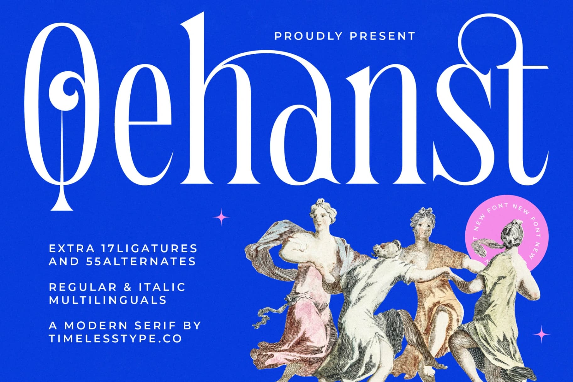 Preview of Qehanst - Modern Serif Font font