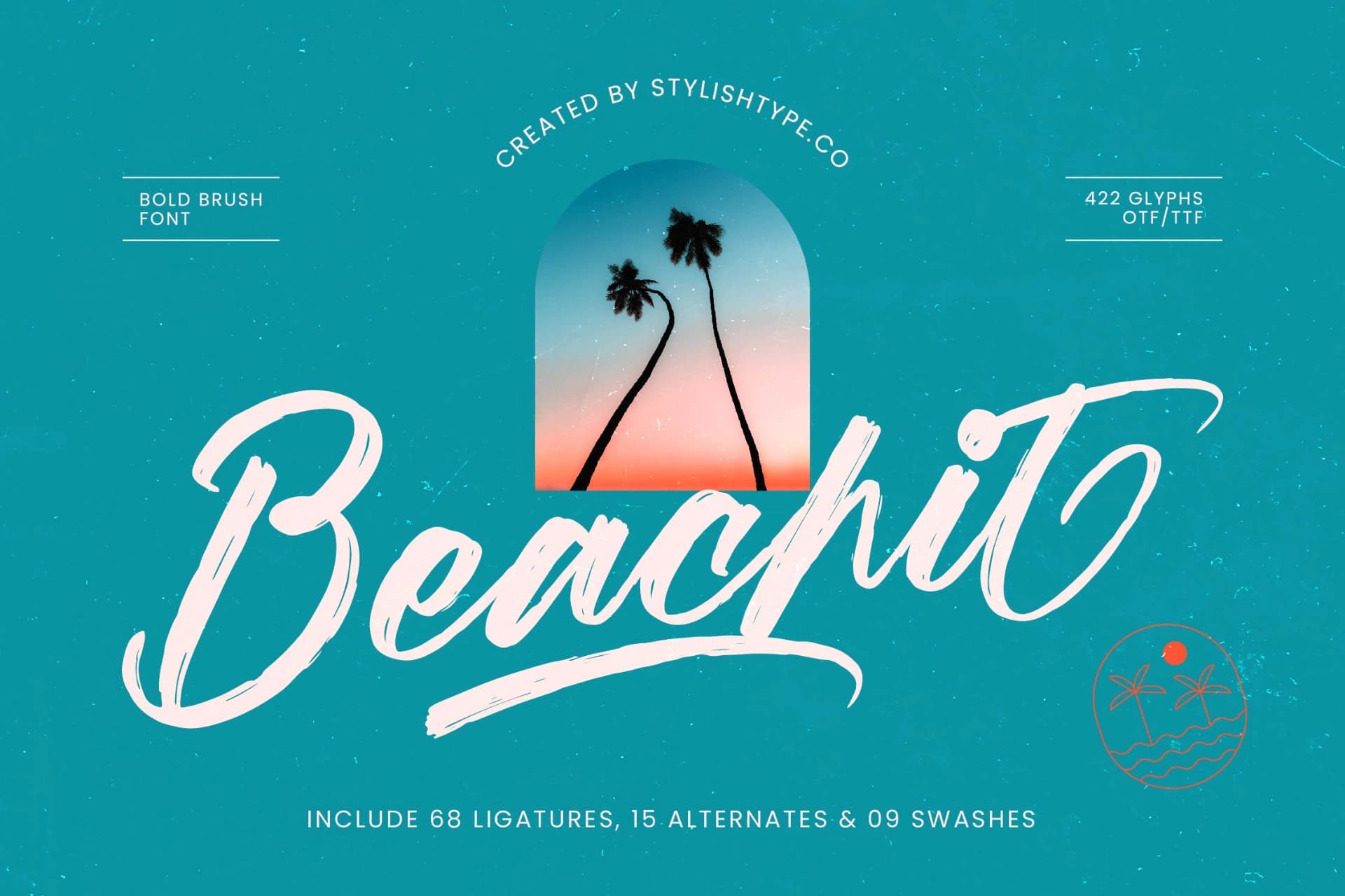 Preview of Beachit - Bold Brush Font font