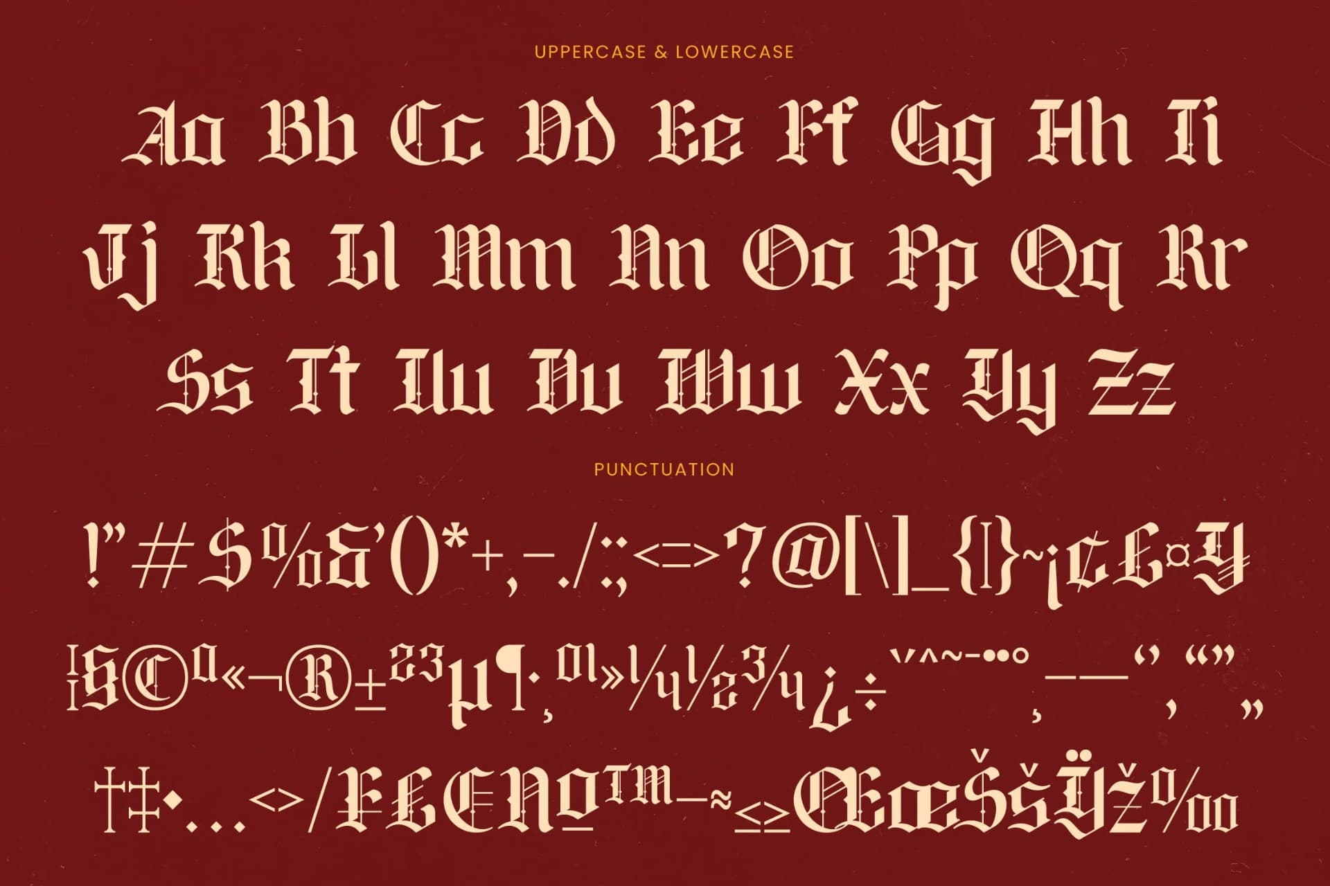 Preview 18 for Lionkin - Stylish Blackletter Font