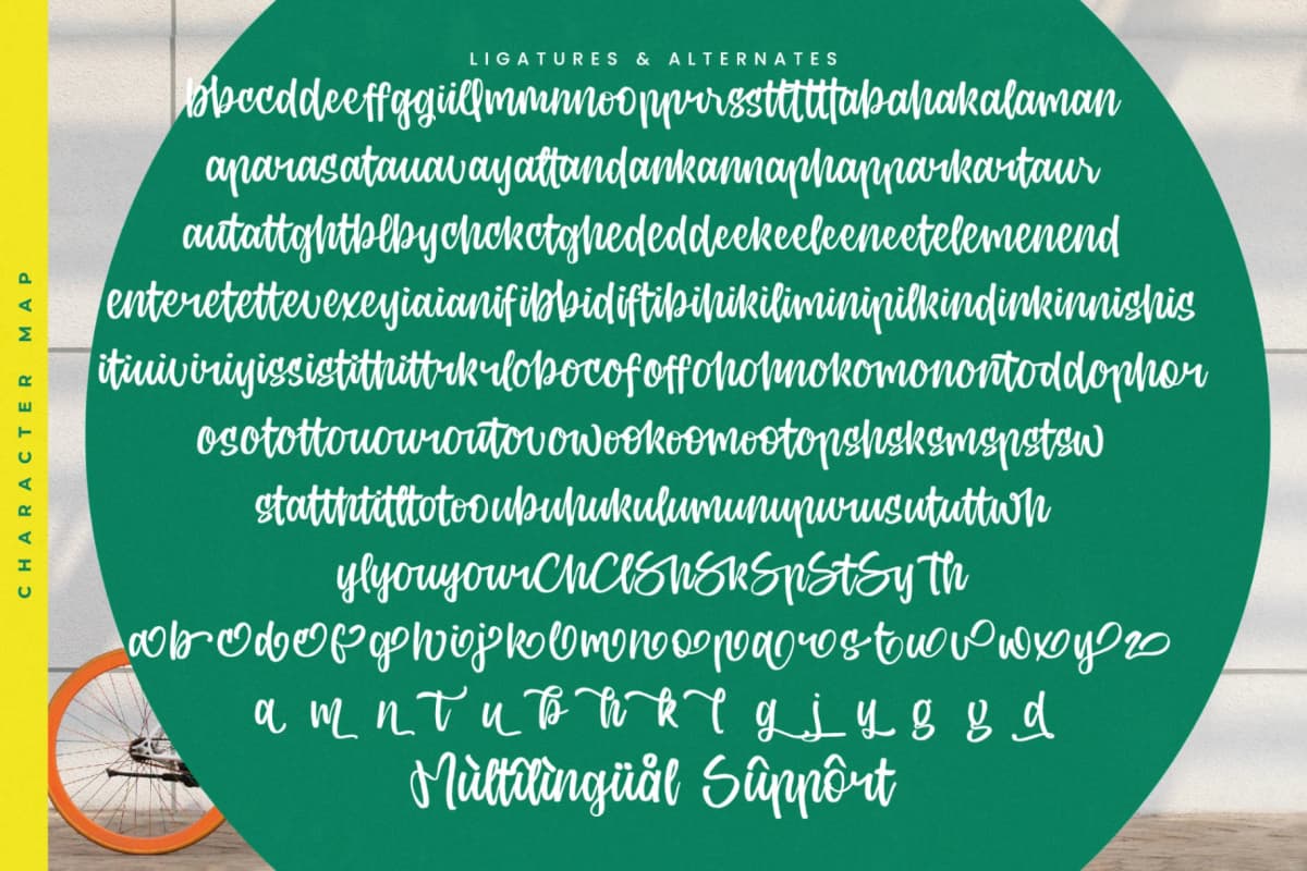 Aprils Joyful - Modern Handbrush Font font preview 19