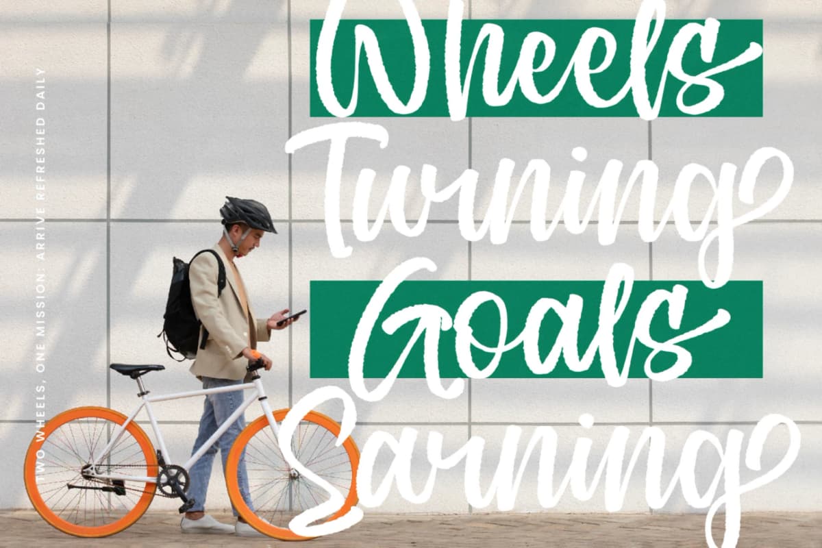 Aprils Joyful - Modern Handbrush Font font preview 8