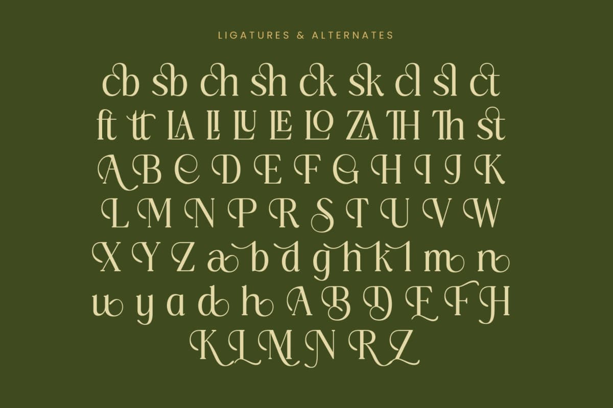 Preview 18 for Royale Grosta - Vintage Serif Font