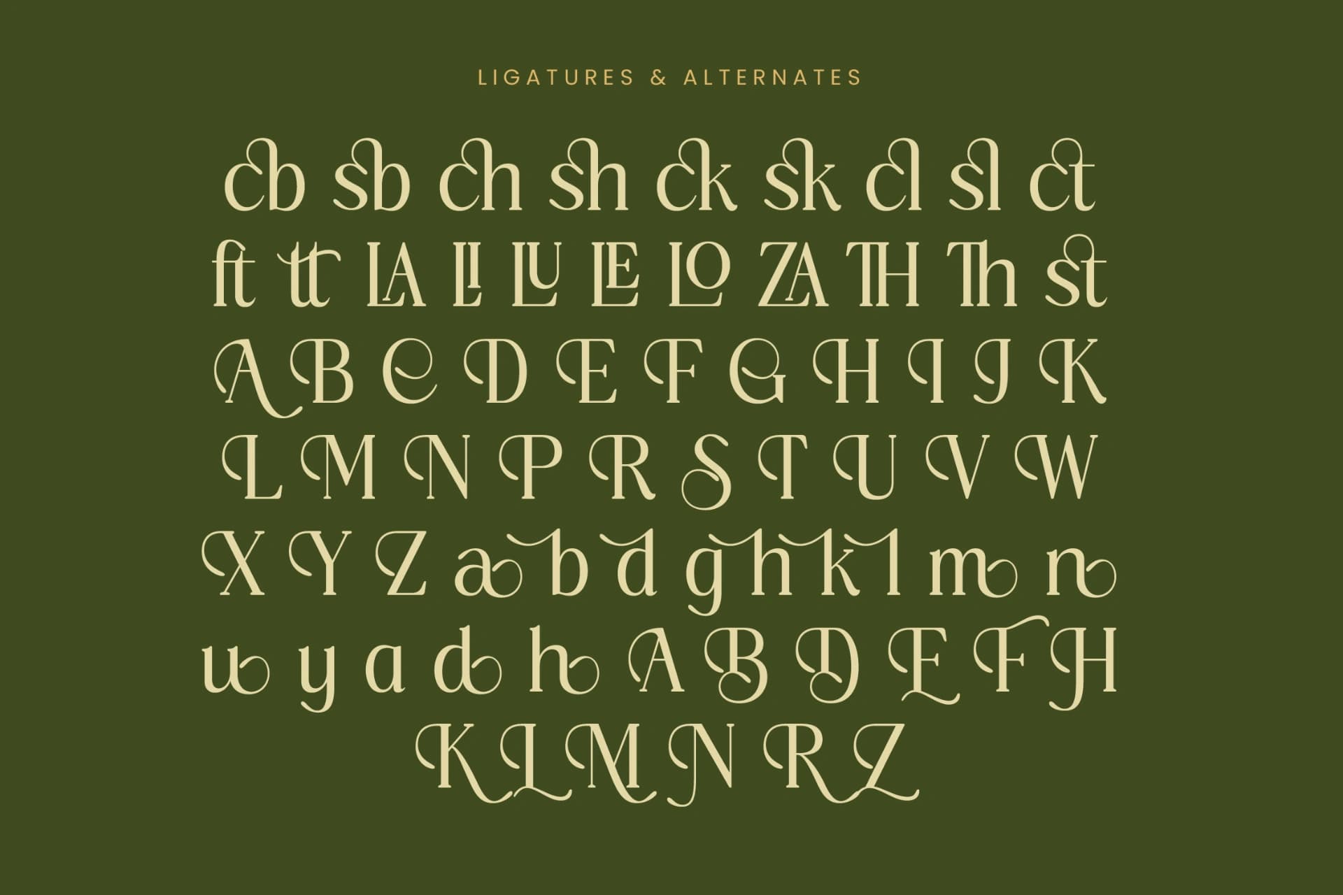 Preview 18 for Royale Grosta - Vintage Serif Font