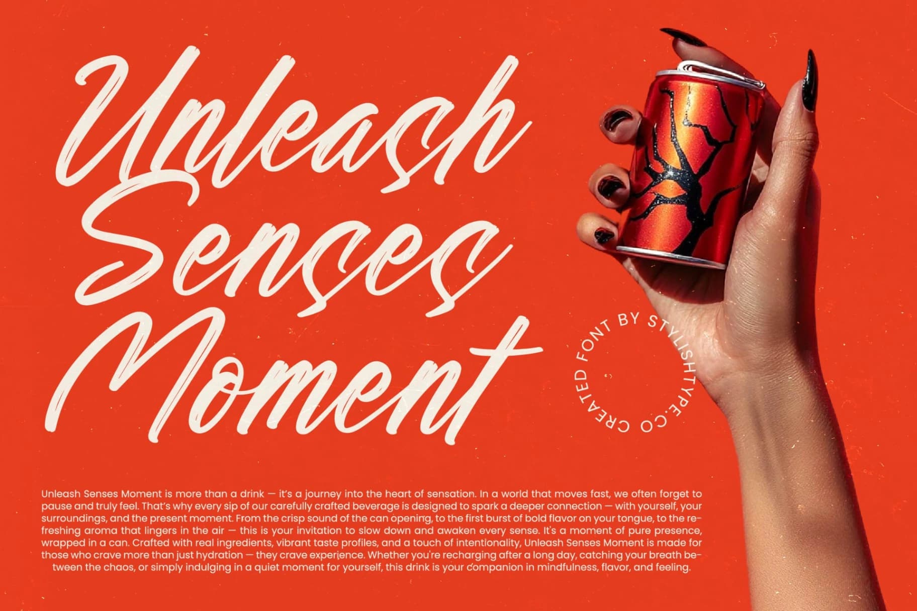 Preview 5 for Heyday Gustine - Modern Brush Font