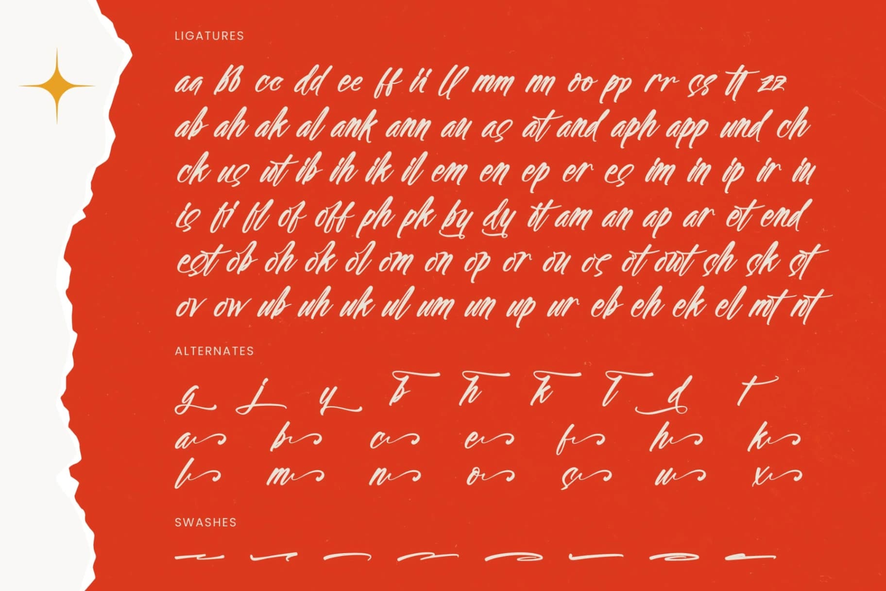 Preview 19 for Heyday Gustine - Modern Brush Font
