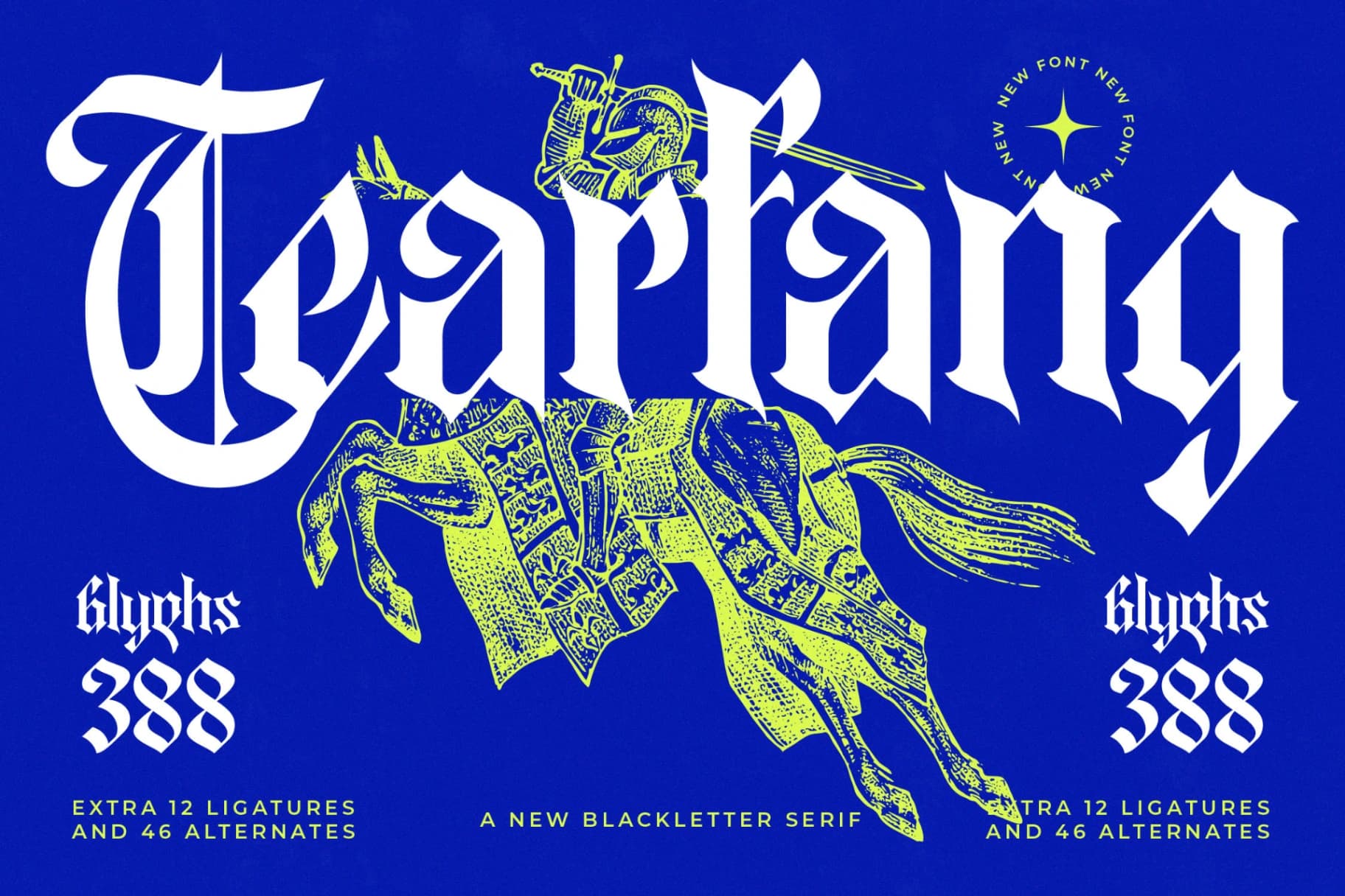 Preview of Tearfang - New Blackletter Serif font