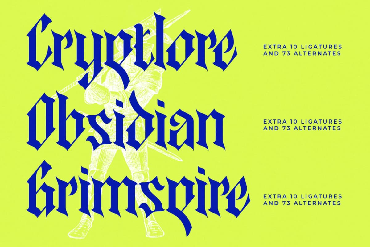 Preview 10 for Tearfang - New Blackletter Serif