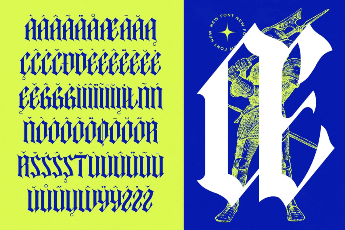 Preview 14 for Tearfang - New Blackletter Serif