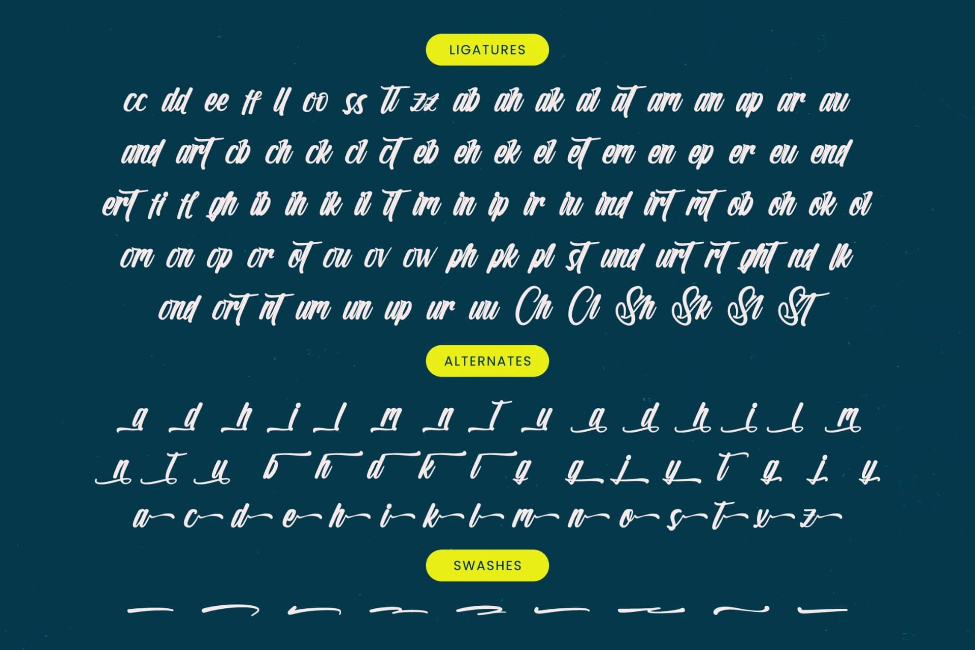 Preview 19 for Chunky Slandis - Bold Handwritten Font