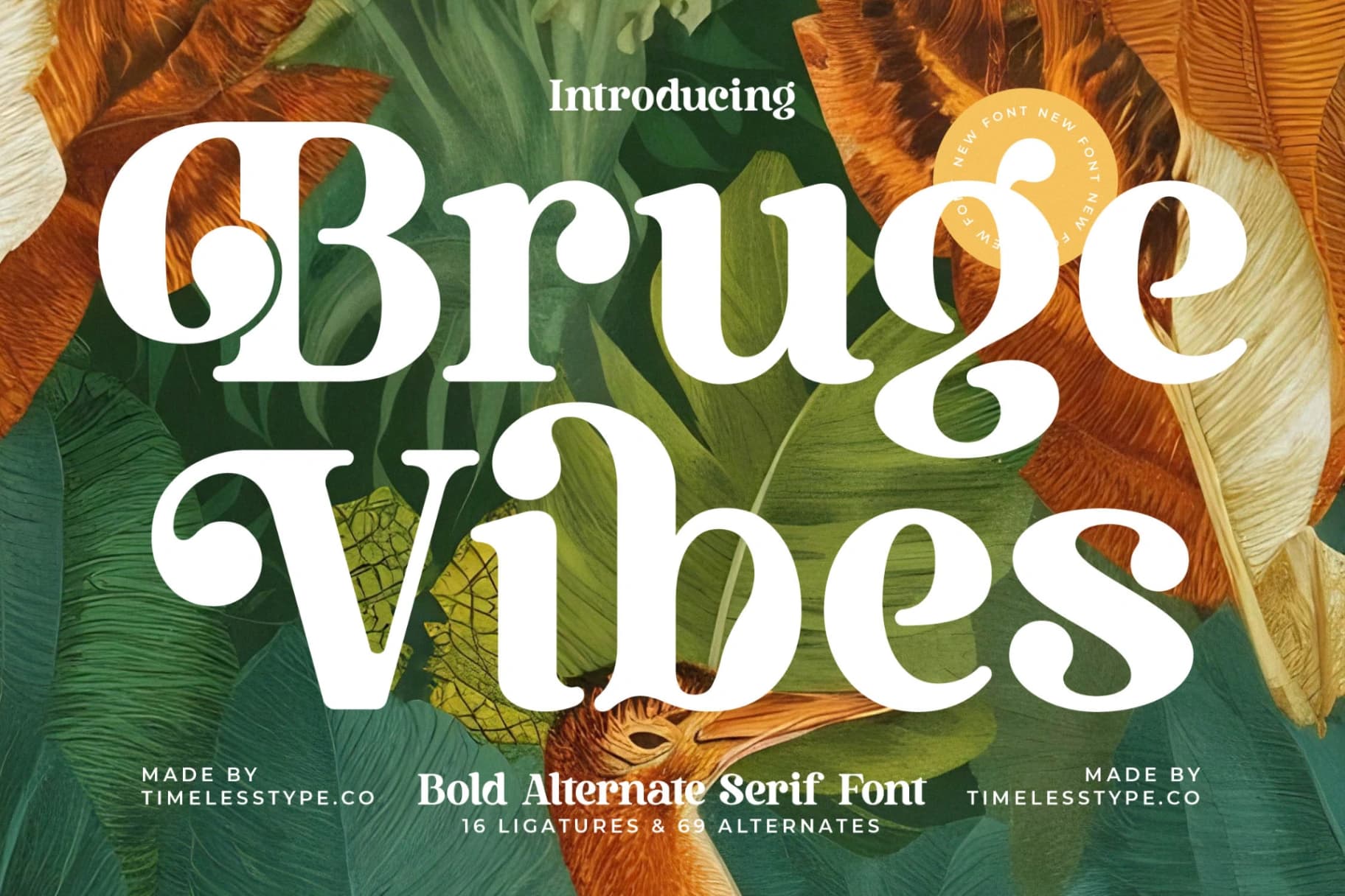 Preview 1 for Bruge Vibes - Bold Alternate Serif Font