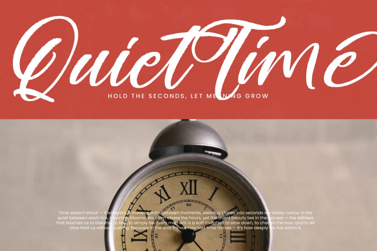 Blakely Quincy - Bold Handbrush Script font preview 7