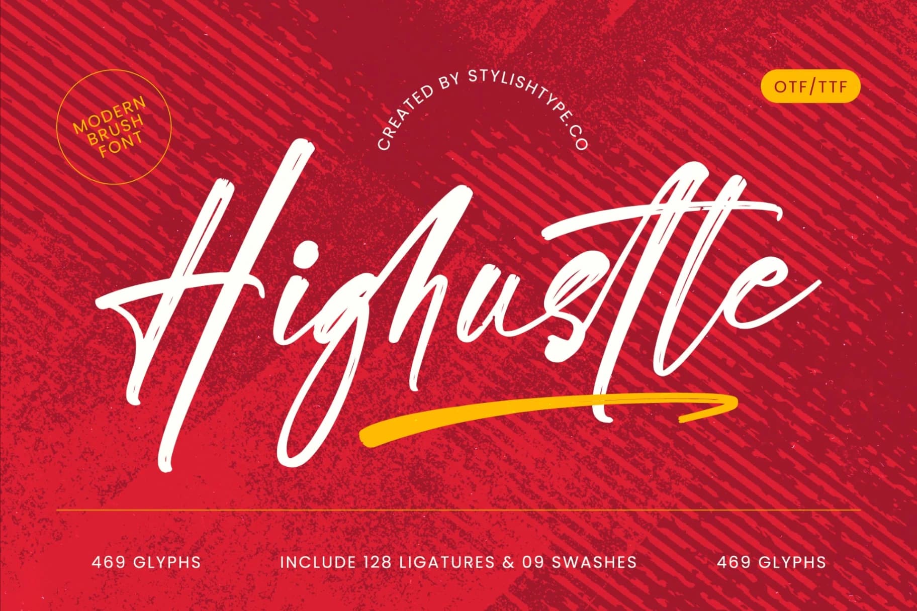 Preview 1 for Highustle - Modern Brush Font