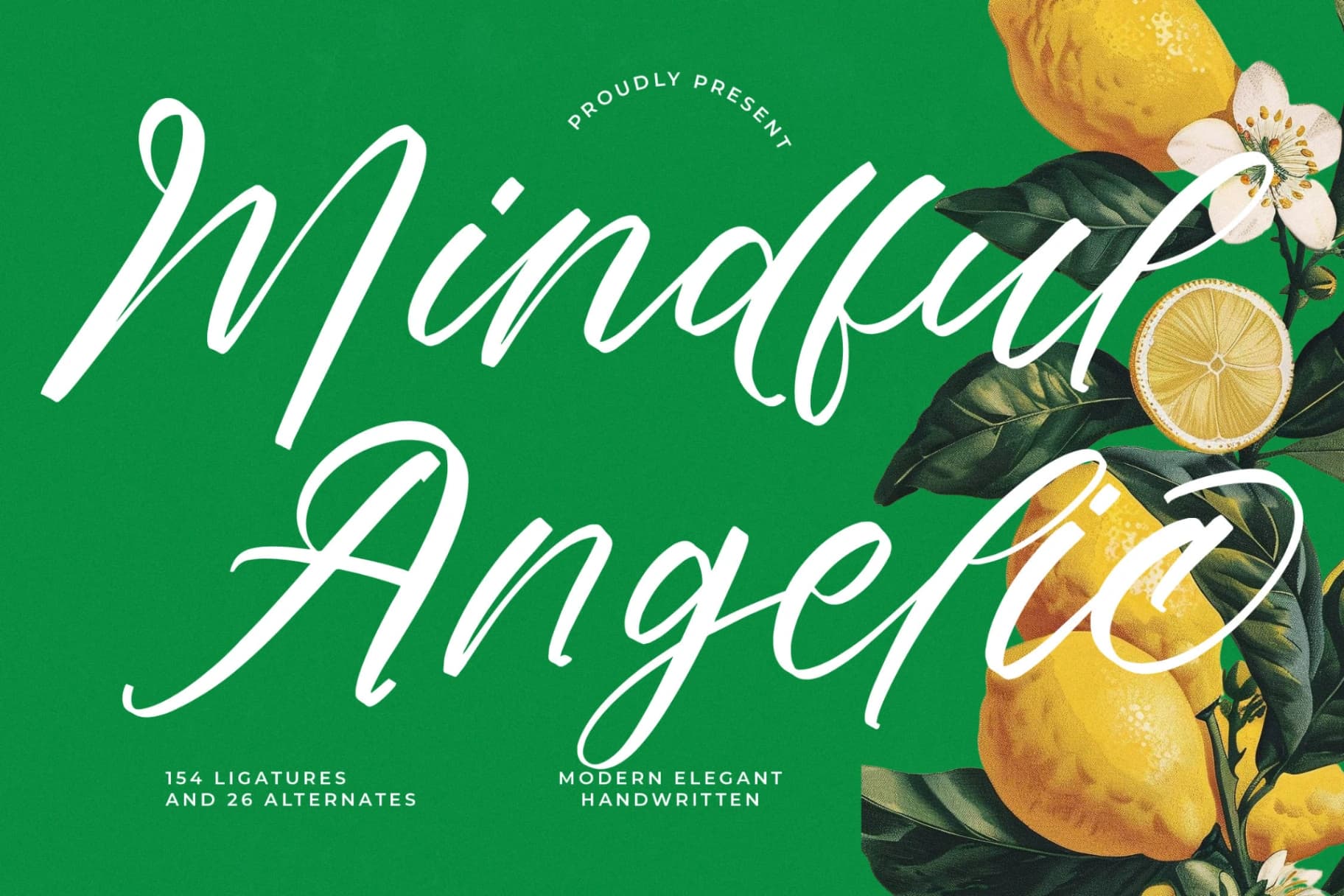 Preview of Mindful Angelic - Modern Elegant Handwritten font