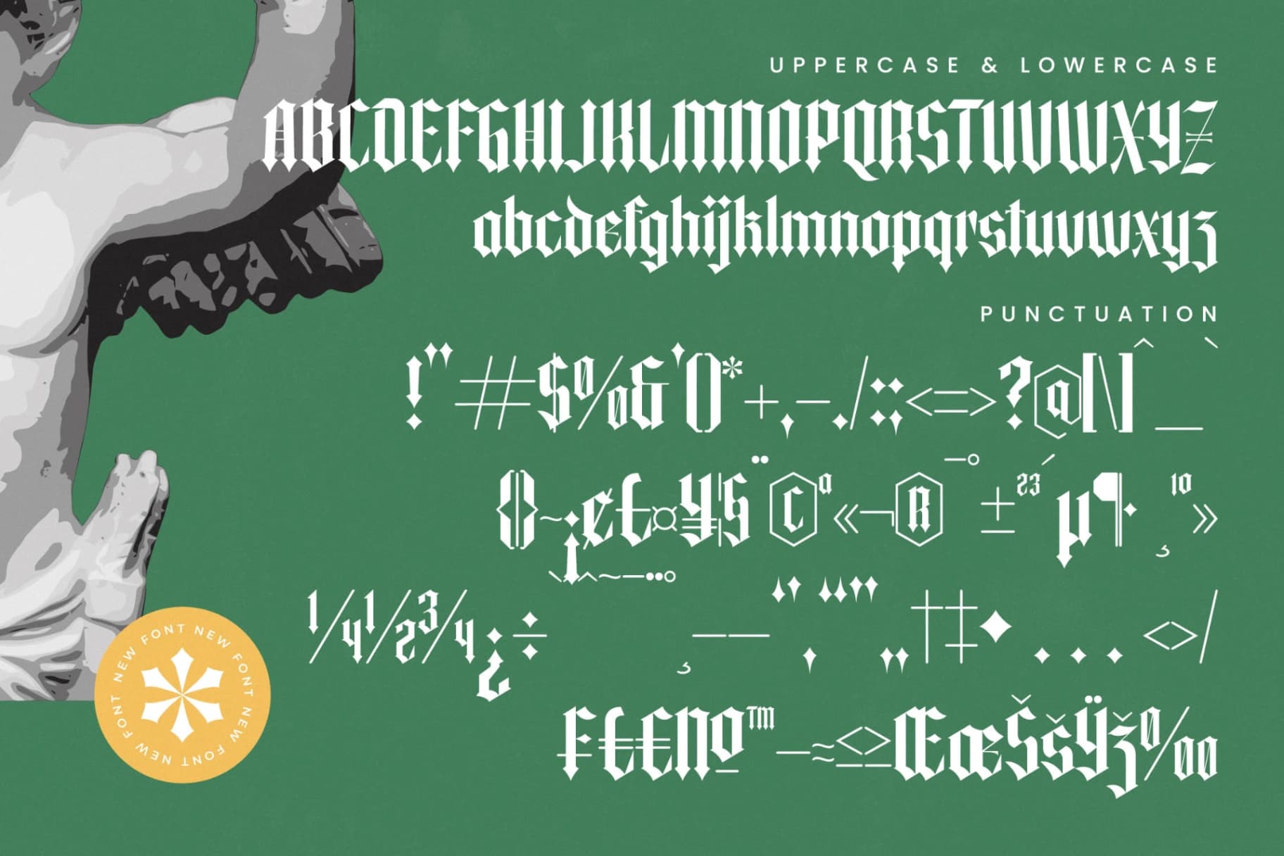 Preview 19 for Merdlins - Blackletter Serif Font