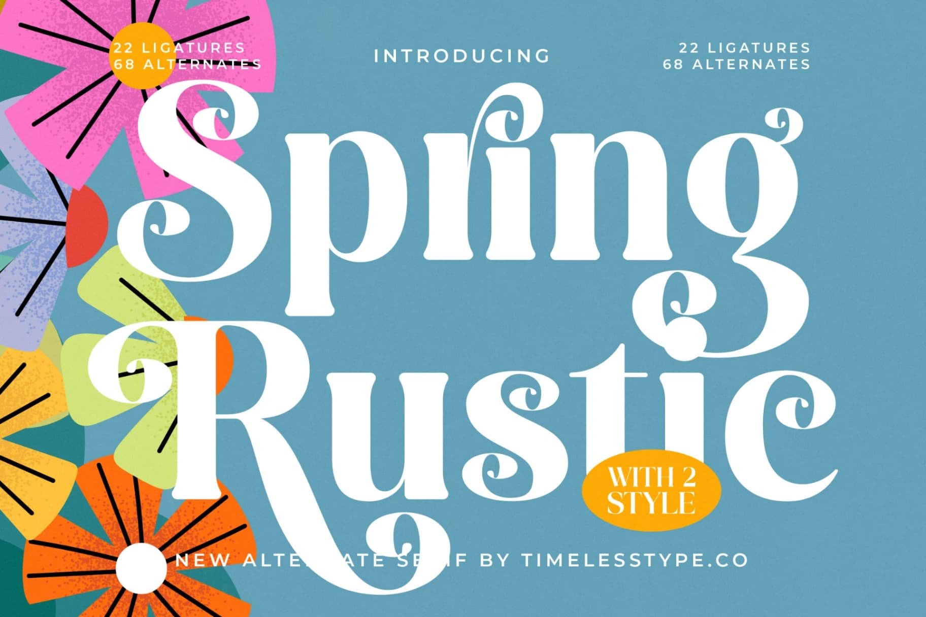 Preview of Spring Rustic - New Alternate Serif Font font