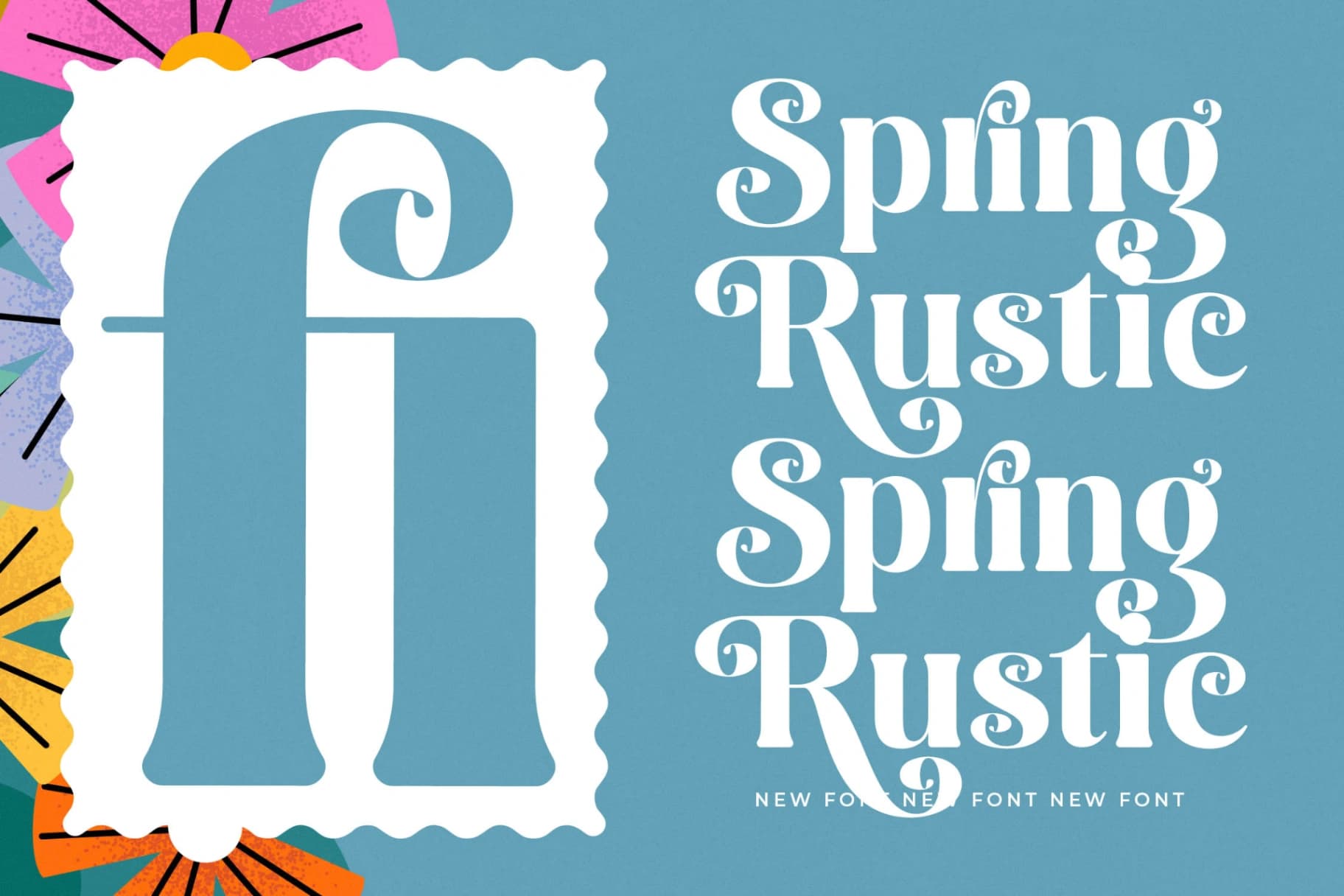 Preview 17 for Spring Rustic - New Alternate Serif Font