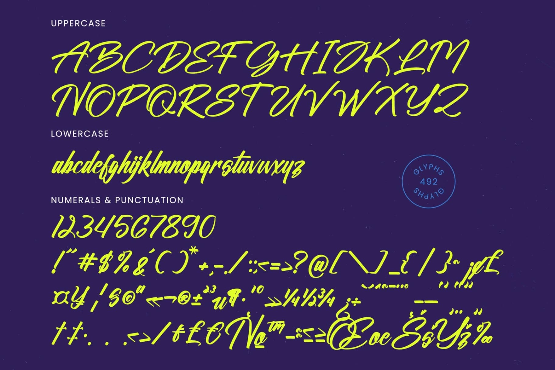 Preview 18 for Bethalkin Rhoyality - Bold Calligraphy Font