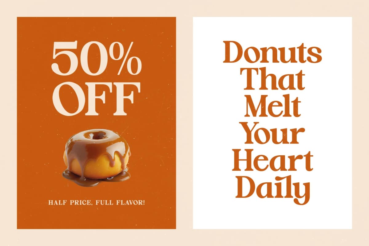 Preview 4 for Hot Caramel Delight - Bold Serif Font